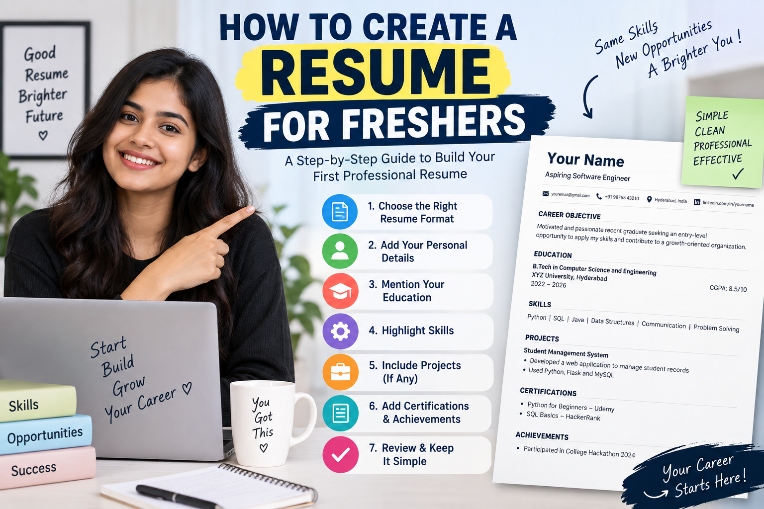 resume for freshers